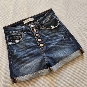 Kancan Hi-Rise Jean Denim Shorts Size 26